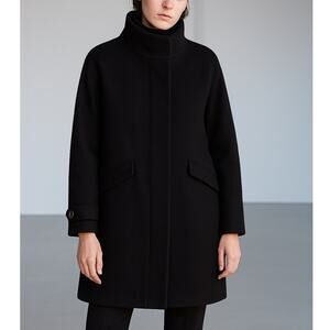 J Crew Cocoon Coat in Italian Stadium Cloth Nello Gori Wool Blend